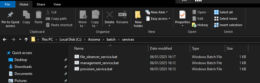 GPT services .bat files